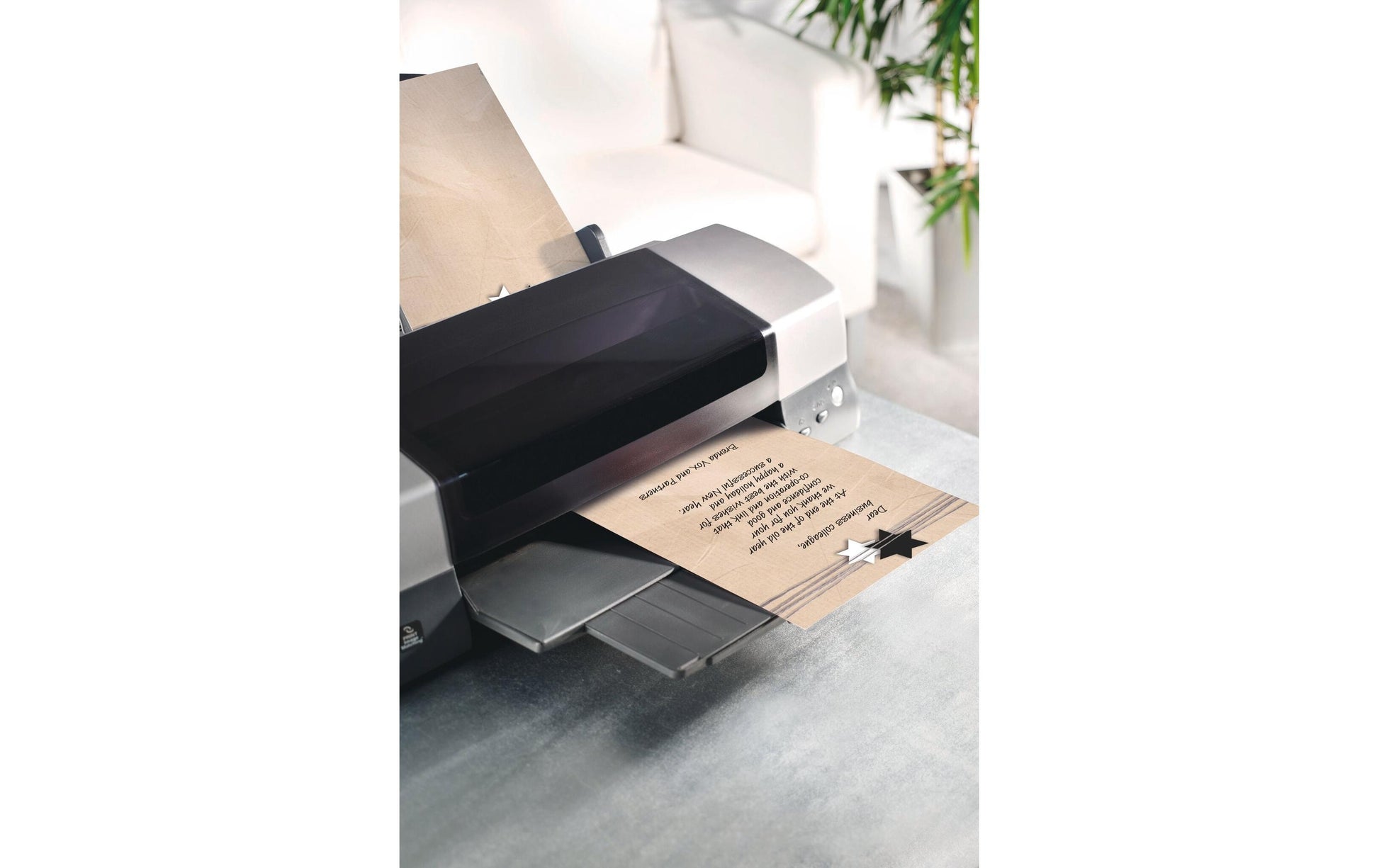 Sigel Motivpapier – A4, 90 g/m², Weihnachtsverpackungsmotiv – für Inkjet/Laser/Kopierer – FSC – 100 Blatt