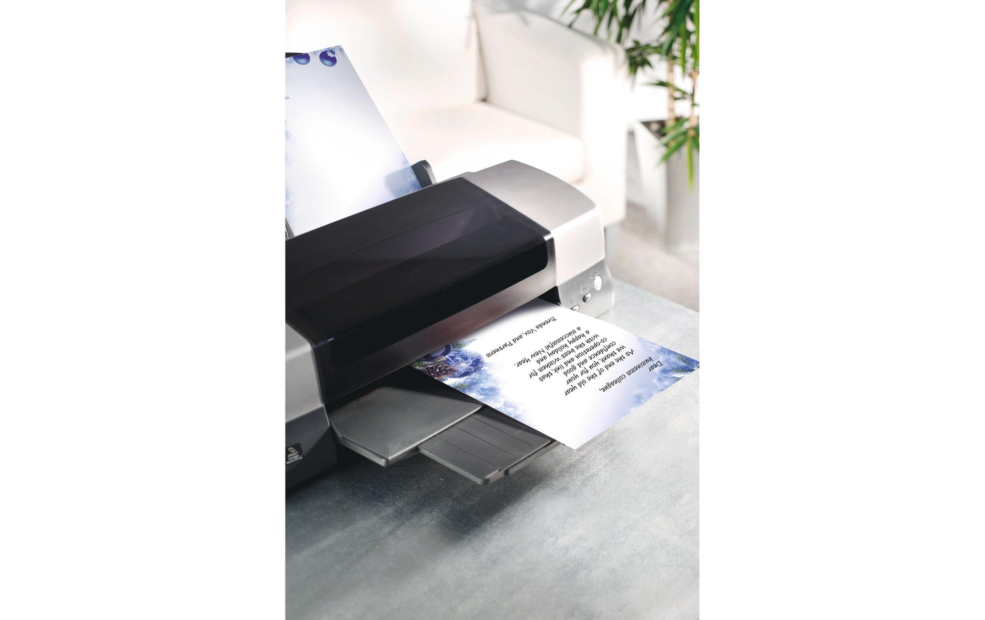 Sigel Motivpapier – A4, 90 g/m², mehrfarbig, Motiv: Blue Harmony – für Inkjet/Laser/Kopierer – FSC – 100 Blatt
