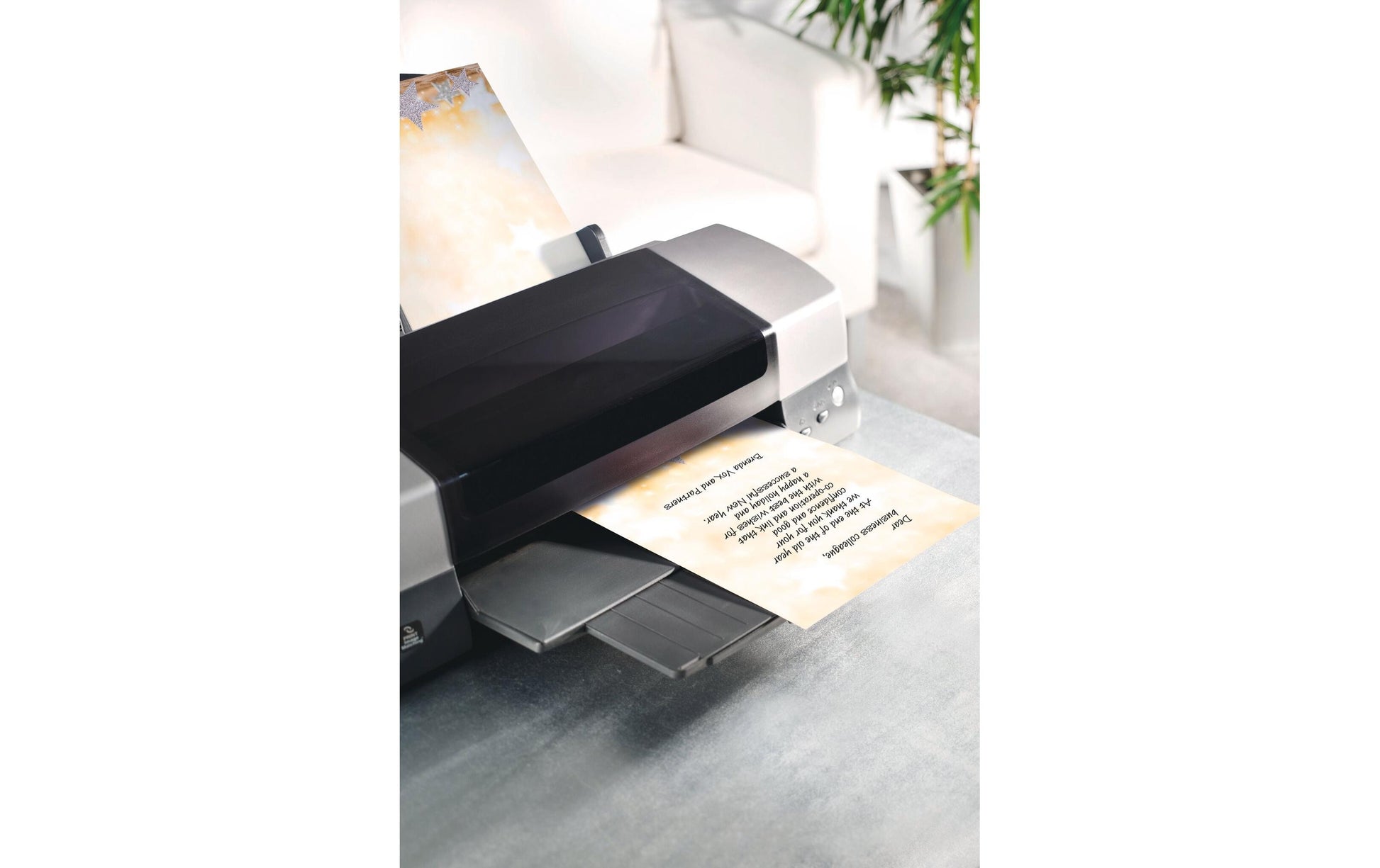 Sigel Motivpapier Glitter Stars – A4, 90 g/m², 100 Blatt