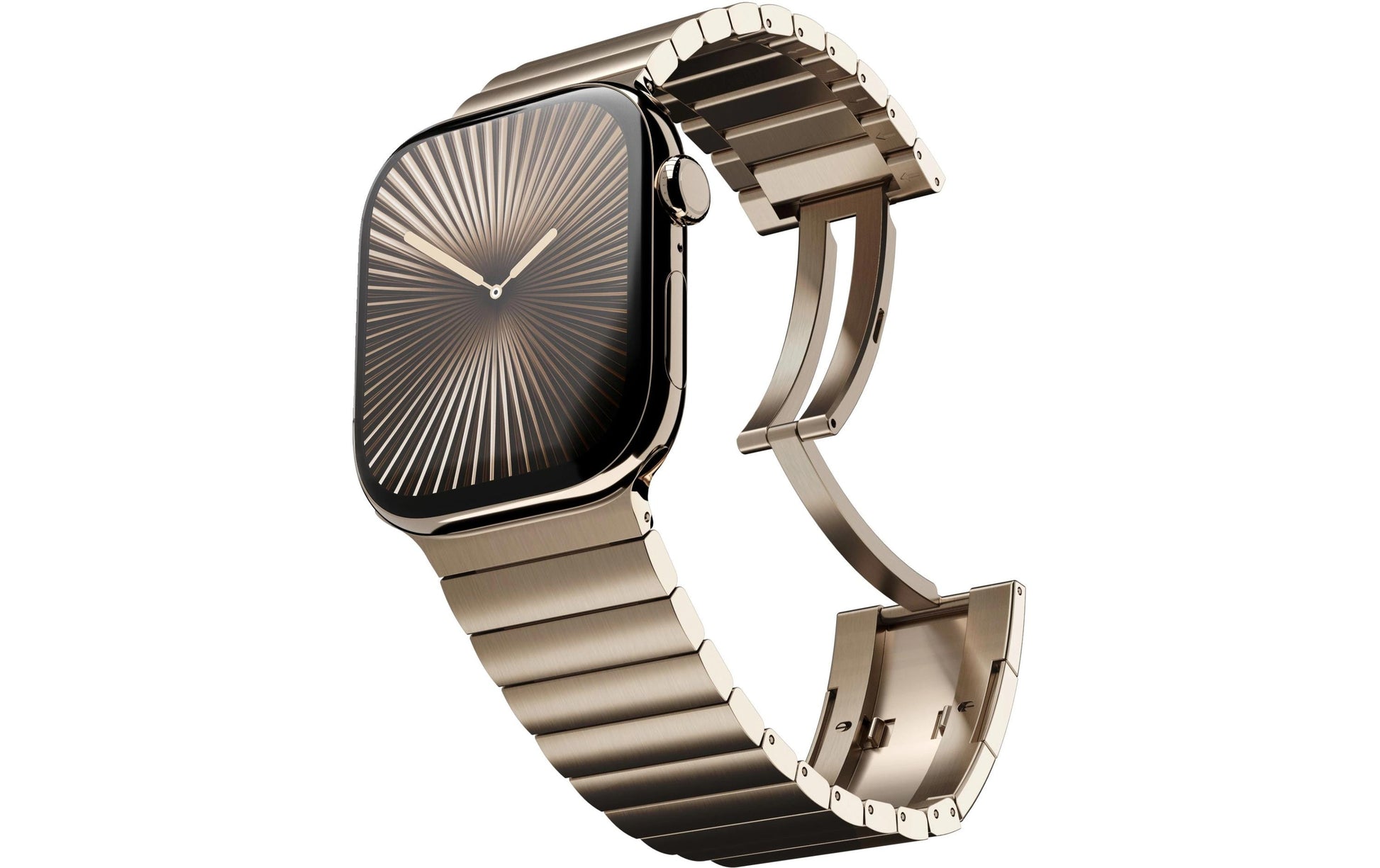 Vonmählen Link BraceletPro – Armband – für Smartwatches (44/45/46/49 mm), Sunset Gold, One Size, Edelstahl
