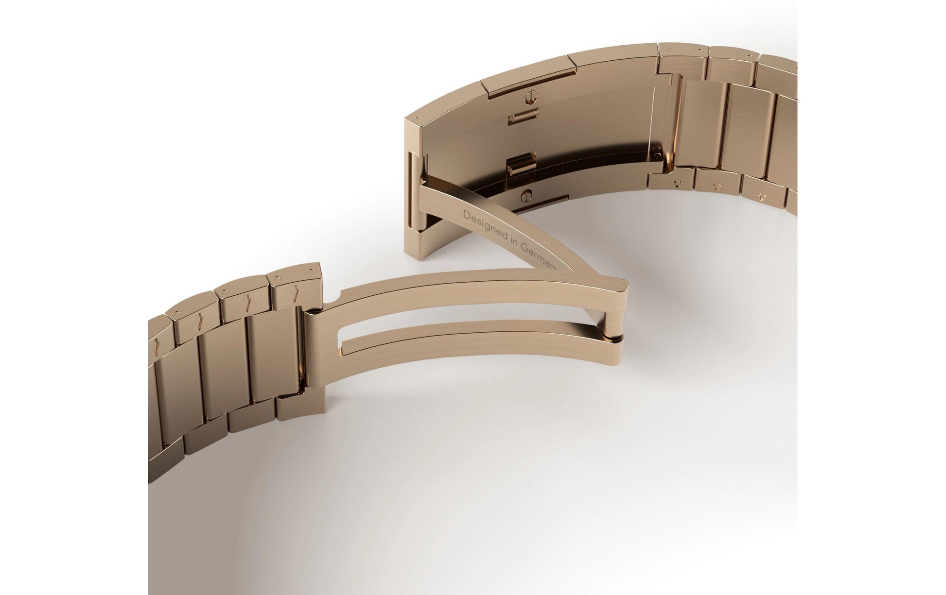 Vonmählen Link BraceletPro – Armband – für Smartwatches (44/45/46/49 mm), Sunset Gold, One Size, Edelstahl