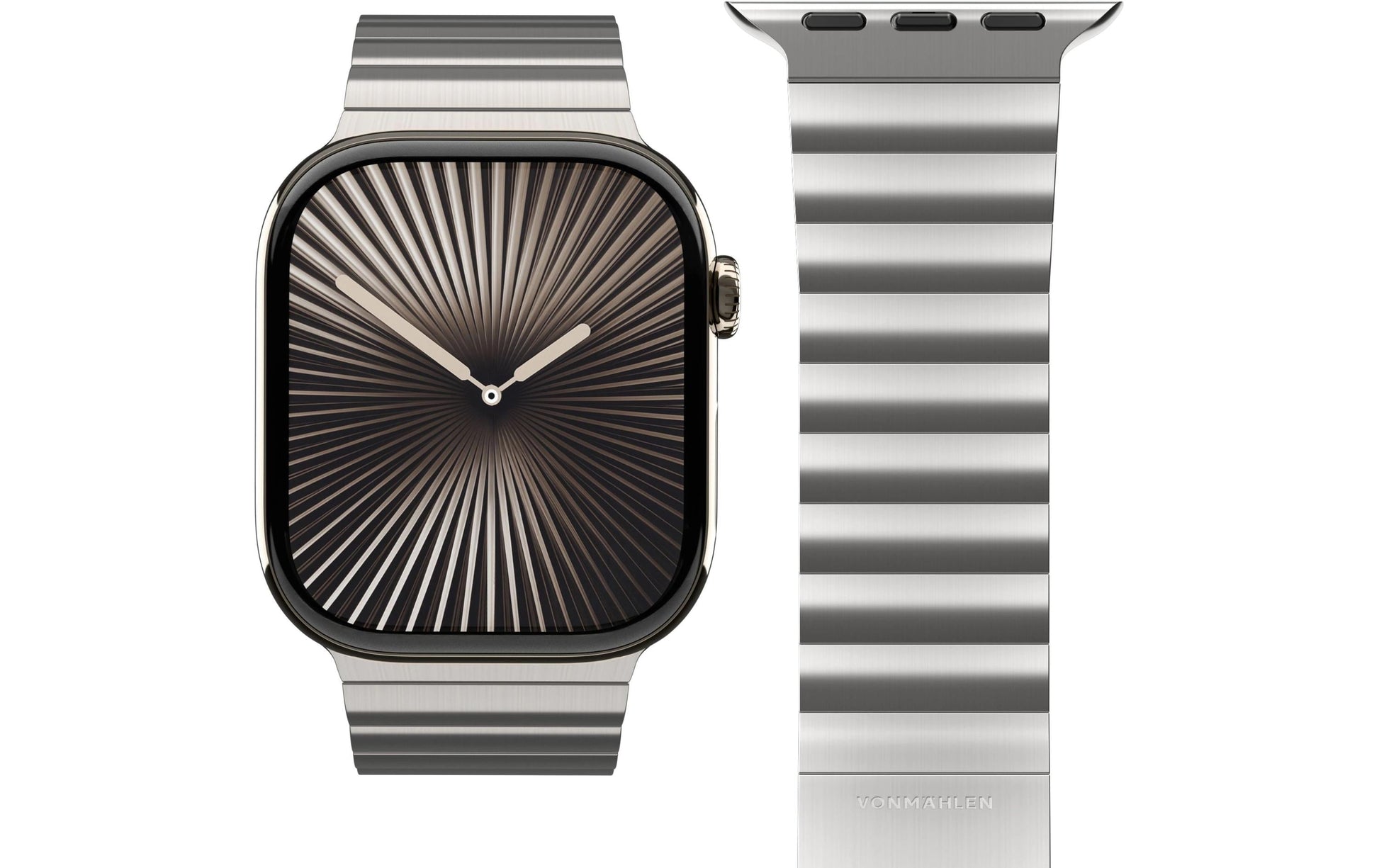 Vonmählen Link BraceletPro – Armband – für Apple Watch (diverse Grössen), Desert Sand, Einheitsgrösse, Edelstahl