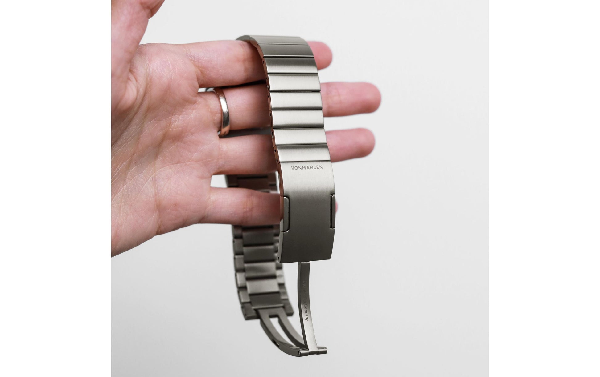 Vonmählen Link Bracelet Pro OS – Armband – für Apple Watch 40 mm, 41 mm, 42 mm, Desert Sand, Edelstahl