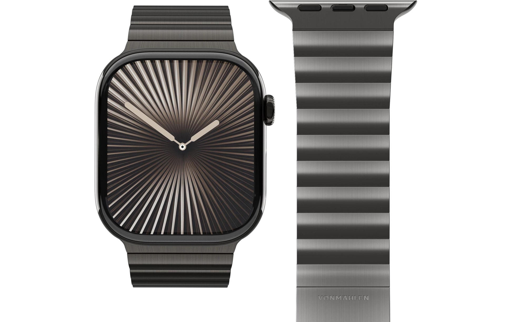 Vonmählen Link BraceletPro OS – Armband – für 40/41/42 mm, Granit Grau, Einheitsgrösse, Edelstahl
