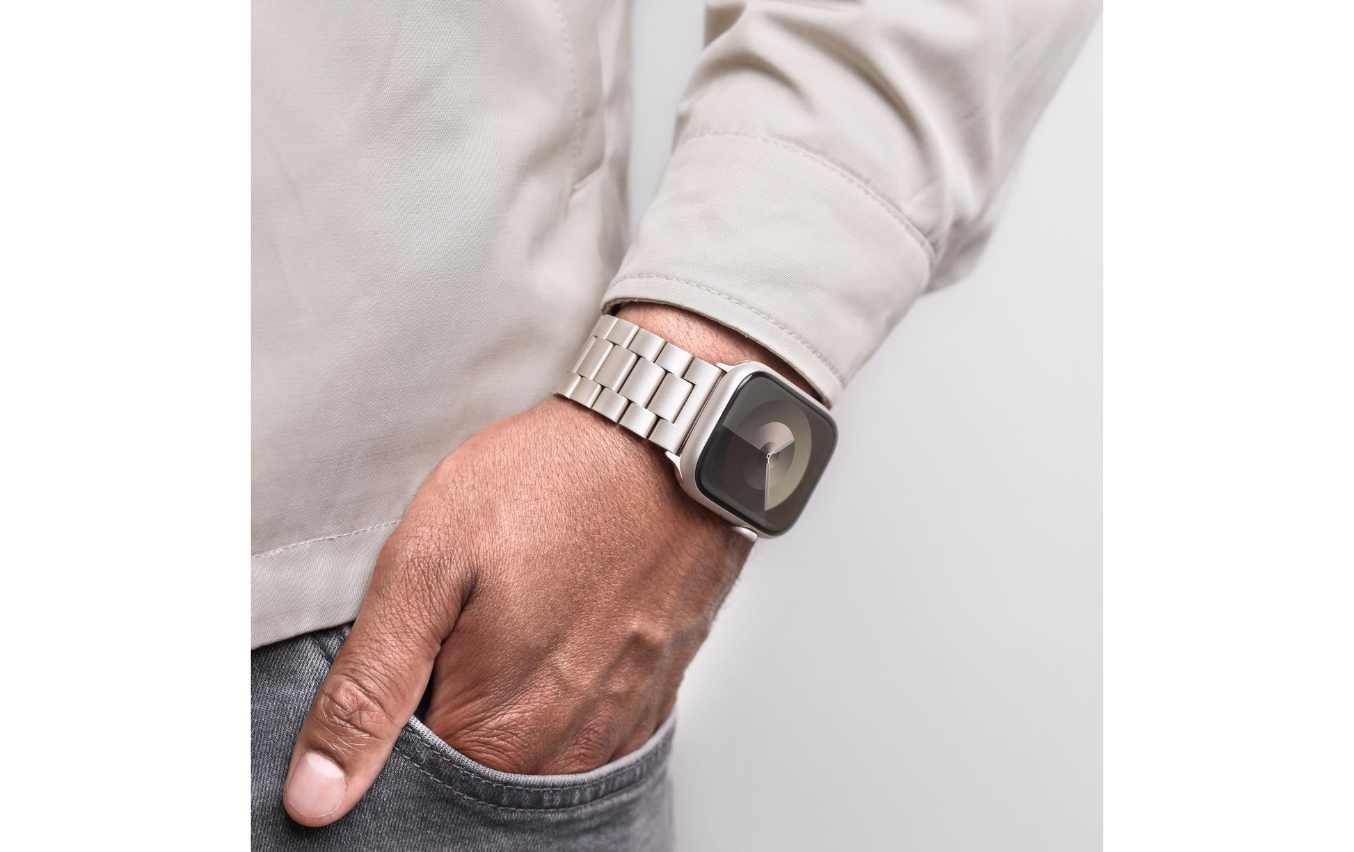 Vonmählen Link Bracelet2 – Armband – für Apple Watch (diverse Grössen) – Champagne, One Size, Edelstahl