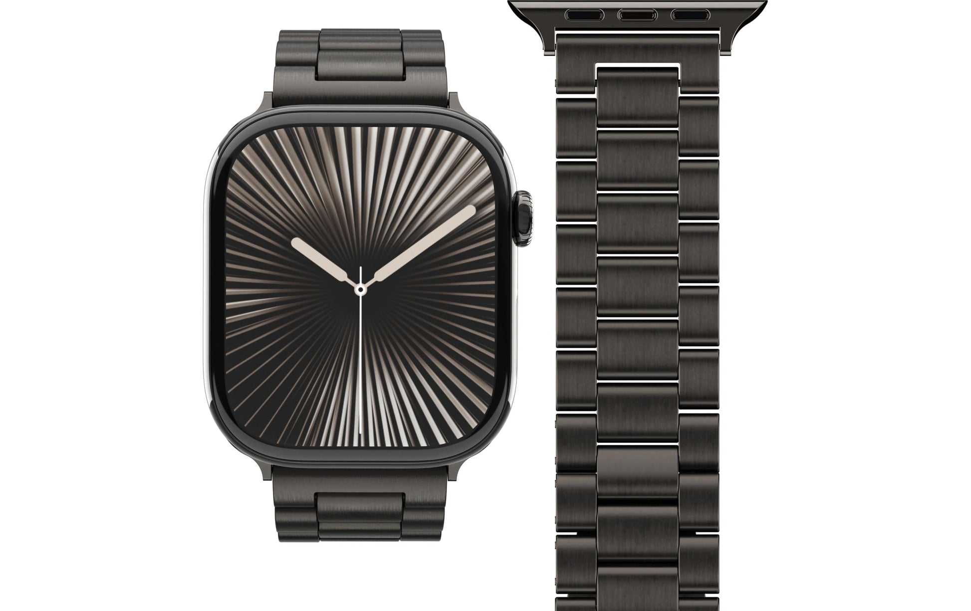 Vonmählen Link Bracelet2 – Armband – für Apple Watch (diverse Grössen), Dunkelgrau, Einheitsgrösse, Edelstahl