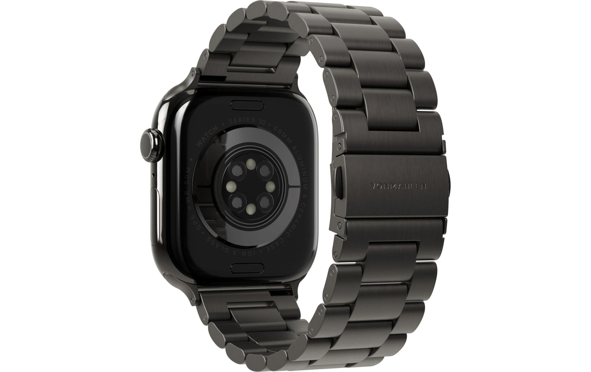 Vonmählen Link Bracelet2 – Armband – für Apple Watch (diverse Grössen), Dunkelgrau, Einheitsgrösse, Edelstahl