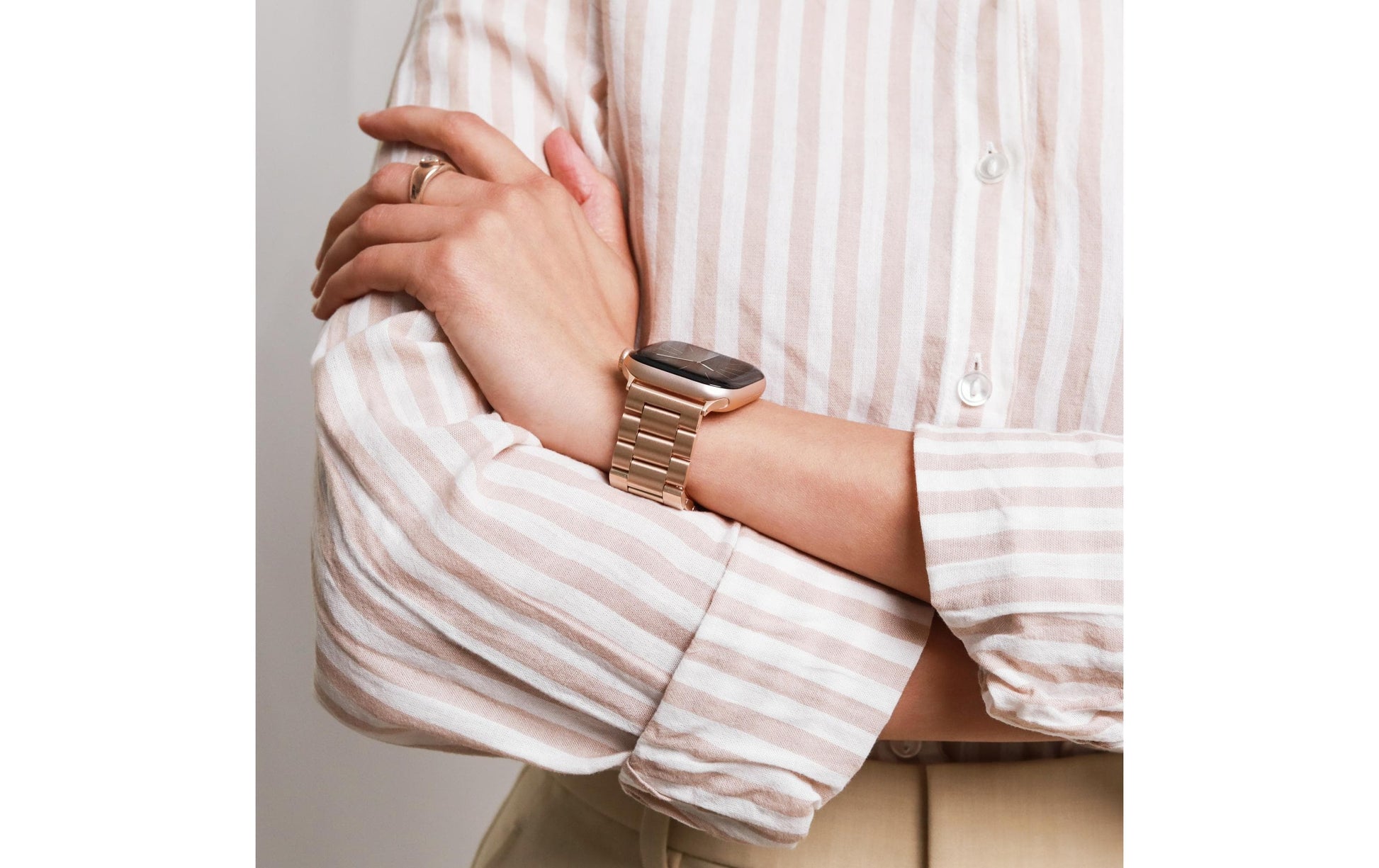Vonmählen Link Bracelet2 – Armband – für 44/45/46/49 mm, Roségold, Einheitsgrösse, Edelstahl