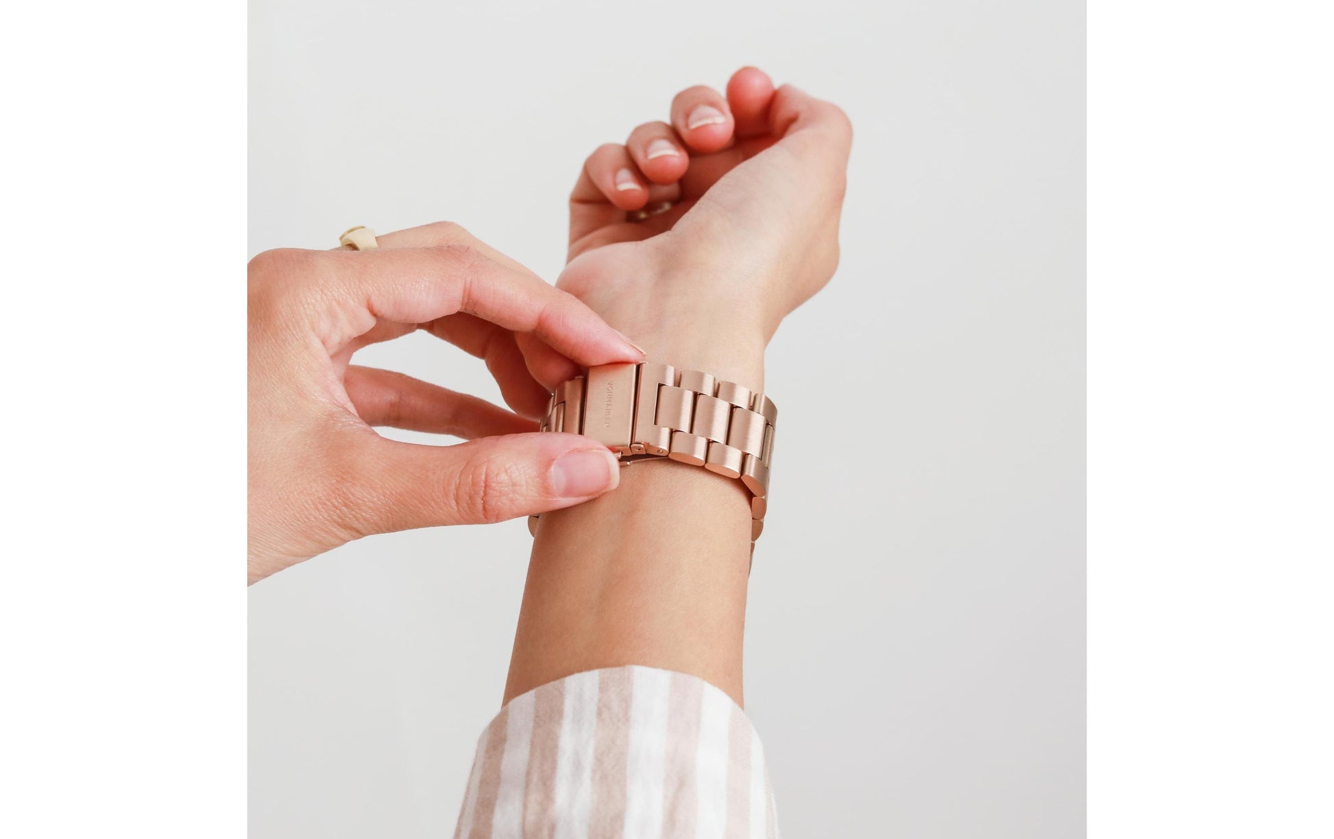 Vonmählen Link Bracelet2 – Armband – für Apple Watch (40, 41, 42 mm), Roségold, One Size, Edelstahl
