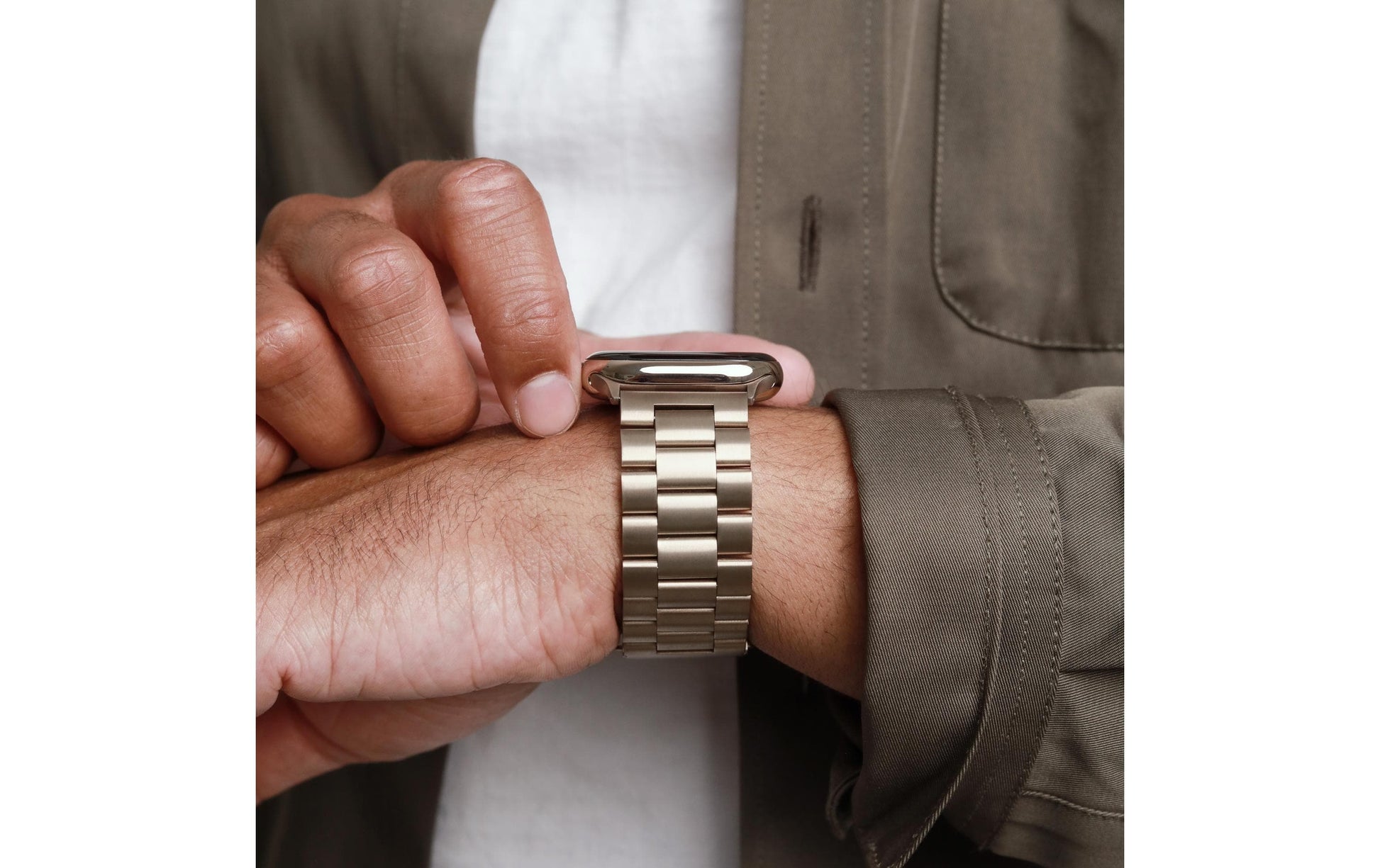 Vonmählen Link Bracelet2 – Armband – für Apple Watch (diverse Grössen), Gold, One Size, Edelstahl