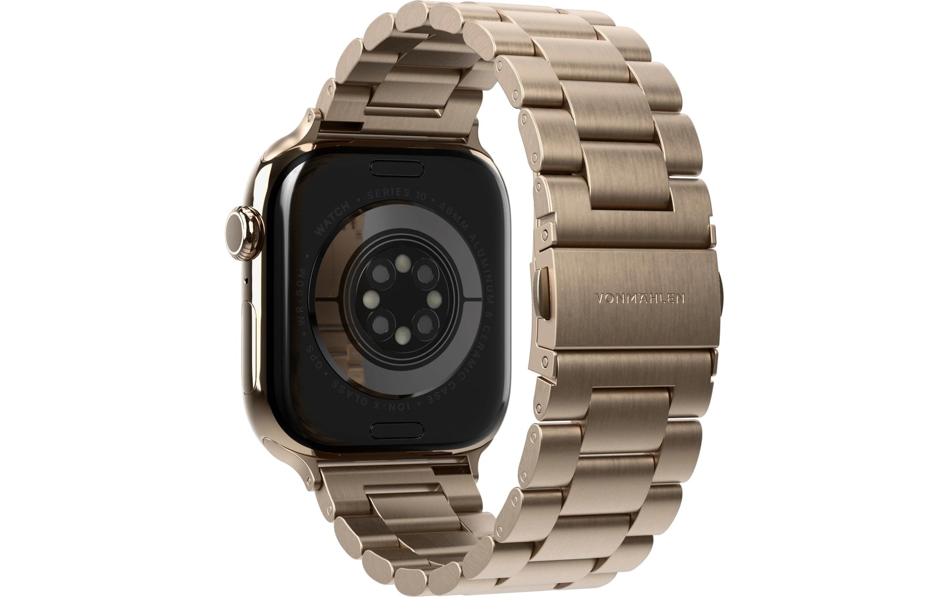Vonmählen Link Bracelet2 – Armband – für Apple Watch (diverse Grössen), Gold, One Size, Edelstahl