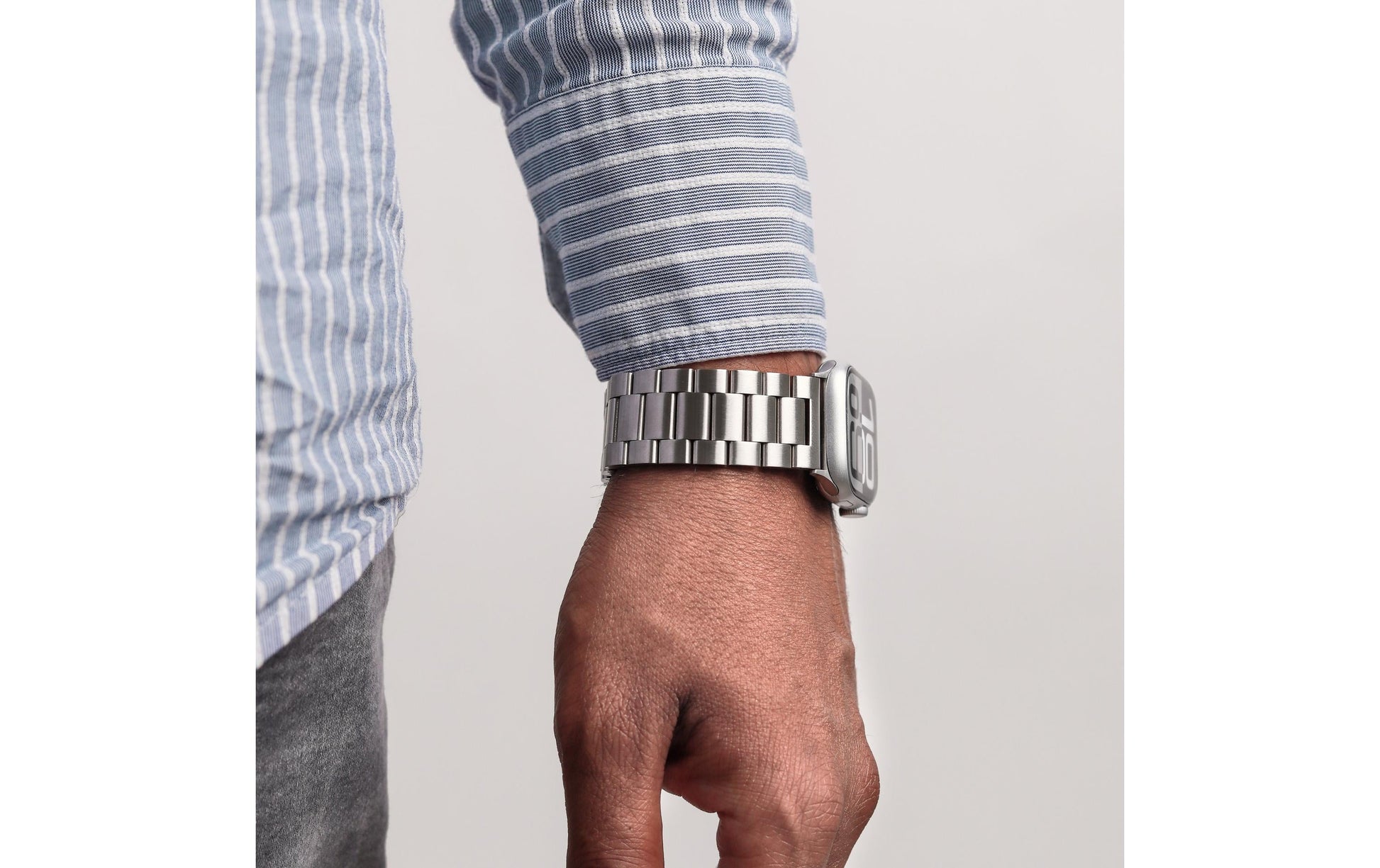 Vonmählen Link Bracelet2 – Armband – für Apple Watch 40/41/42 mm, Silber, One Size, Edelstahl