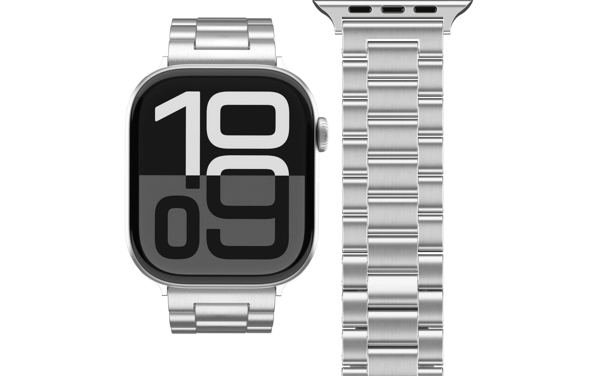 Vonmählen Link Bracelet2 – Armband – für Apple Watch 40/41/42 mm, Silber, One Size, Edelstahl