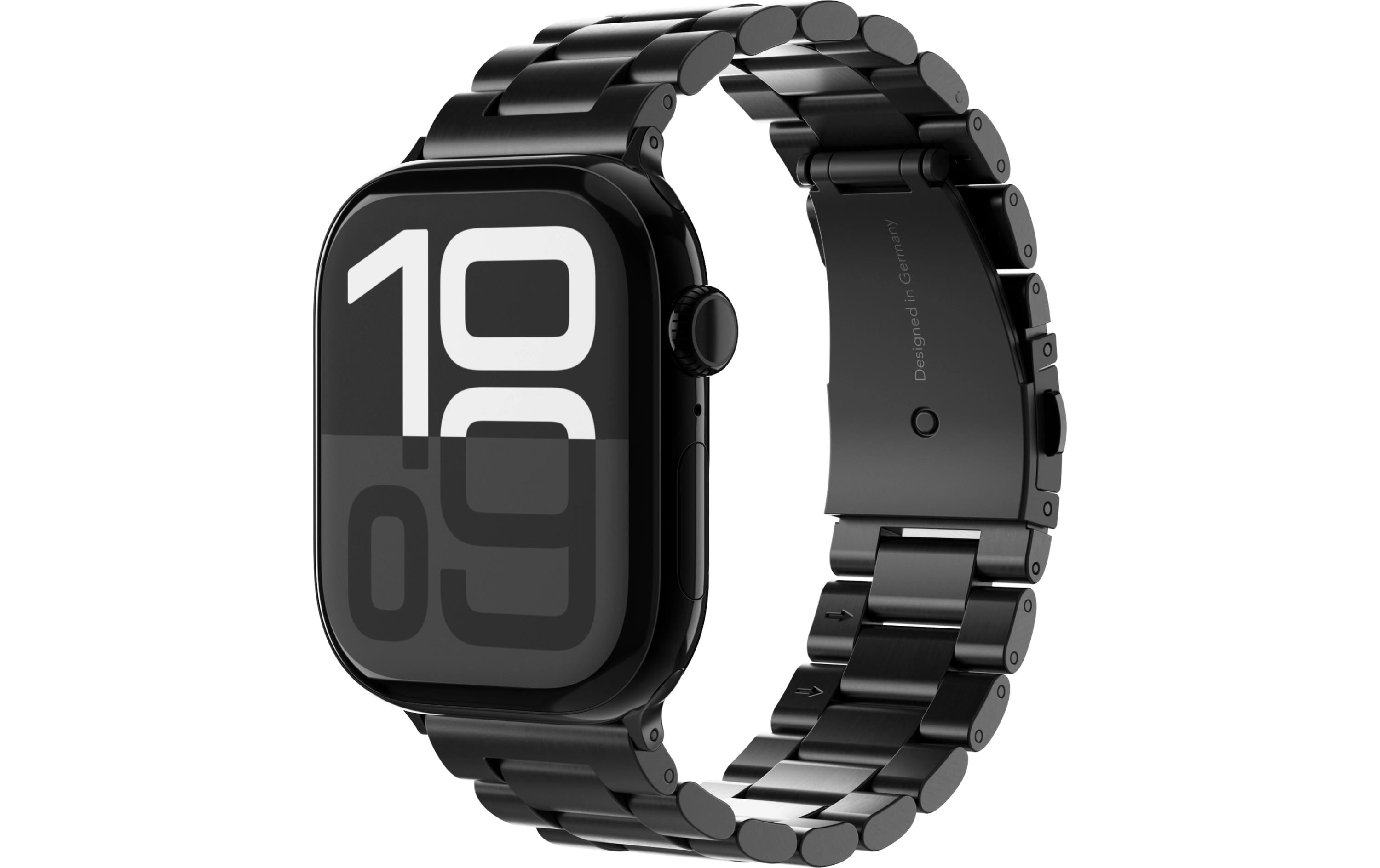 Vonmählen Link Bracelet 2 – Armband – für Apple Watch (diverse Grössen) – Schwarz, Einheitsgrösse, Edelstahl