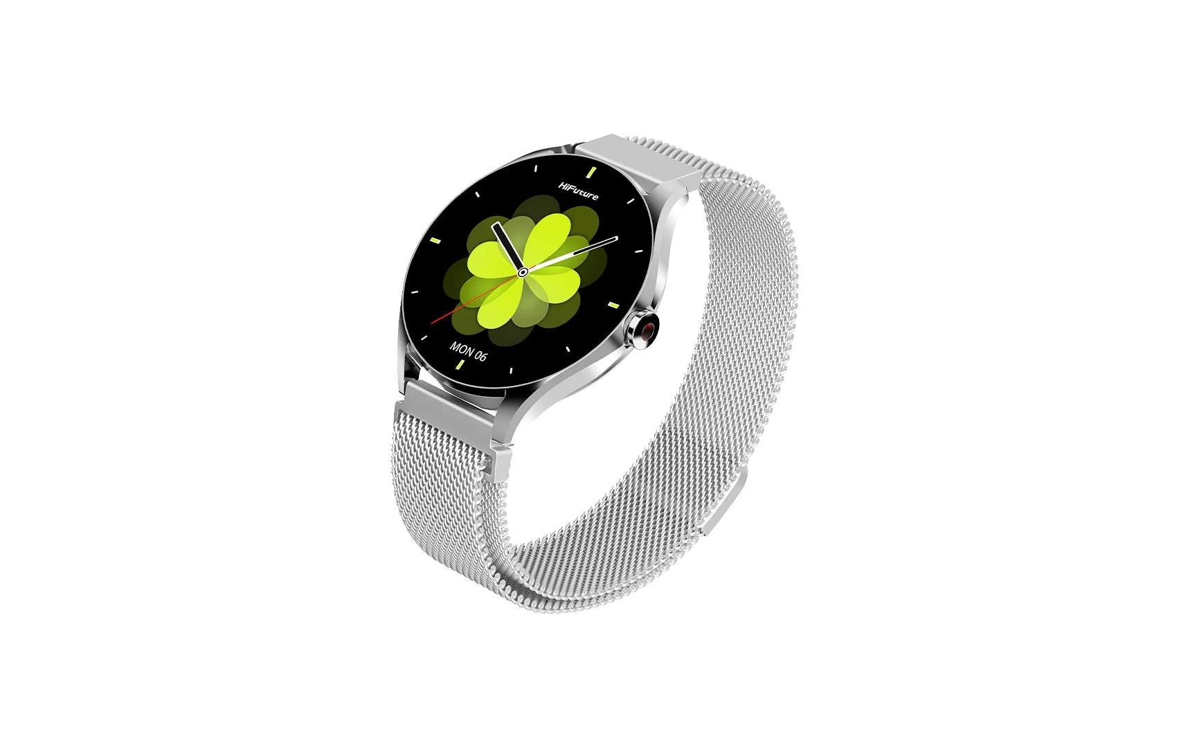 HiFuture Aura 2 – Smartwatch – 1,32" AMOLED, Bluetooth, IP68, Silber