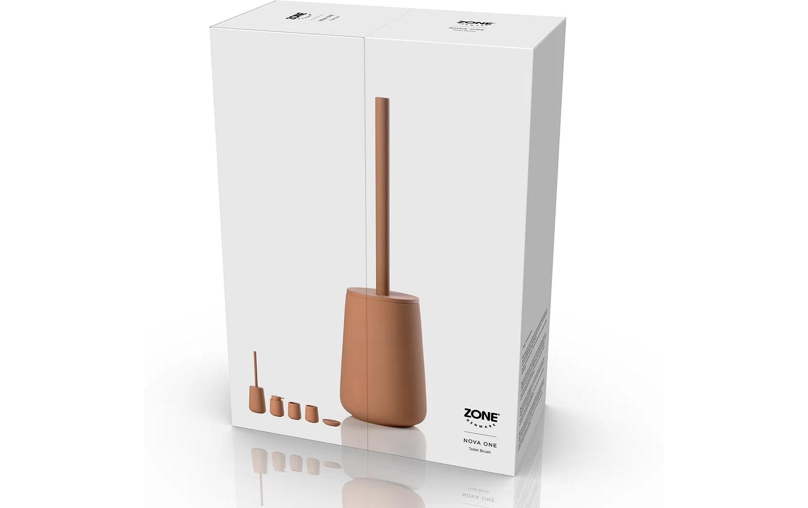 Zone Denmark WC-Bürstenset – Keramik, Gelb, Einfach zu Säubern, H 37 cm, Ø 10,3 cm