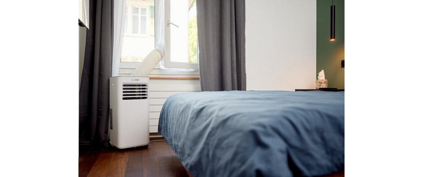 Ecofort Klimagerät ecoQ CoolAir 9+ – 9000 BTU, bis 25 m², WLAN, App-Steuerung, 65 dB