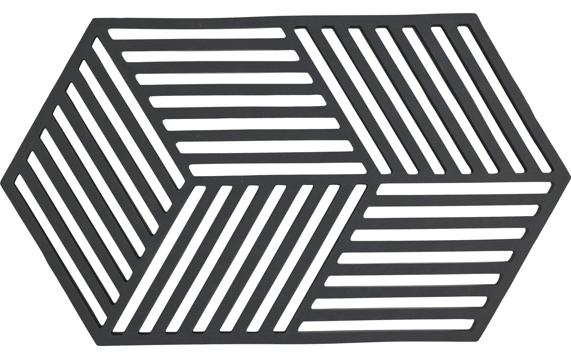 Zone Denmark Topfuntersetzer 14 × 24 × 0,9 cm, Silikon, Schwarz