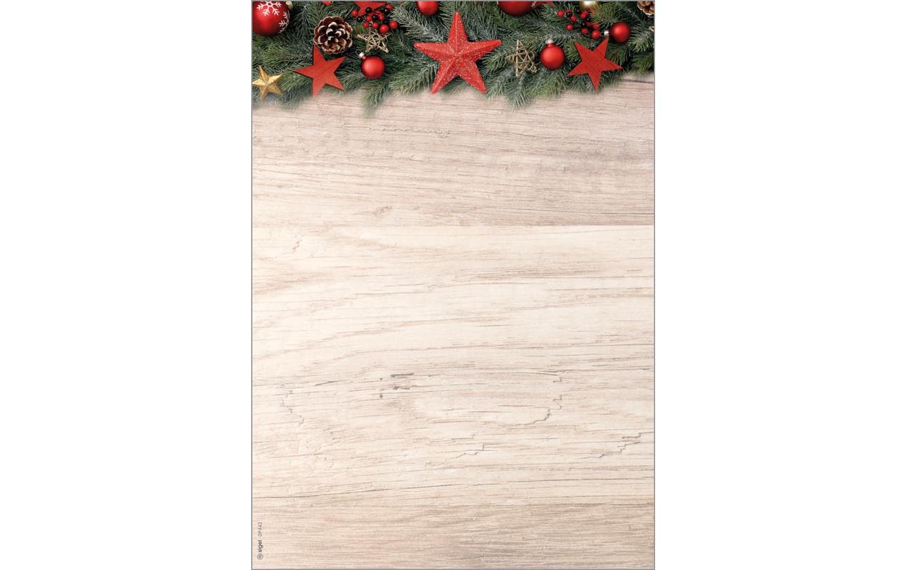 Sigel Motivpapier – A4, 90 g/m², mehrfarbig, Motiv: Chalet Style – für Inkjet/Laser/Kopierer – FSC – 100 Blatt