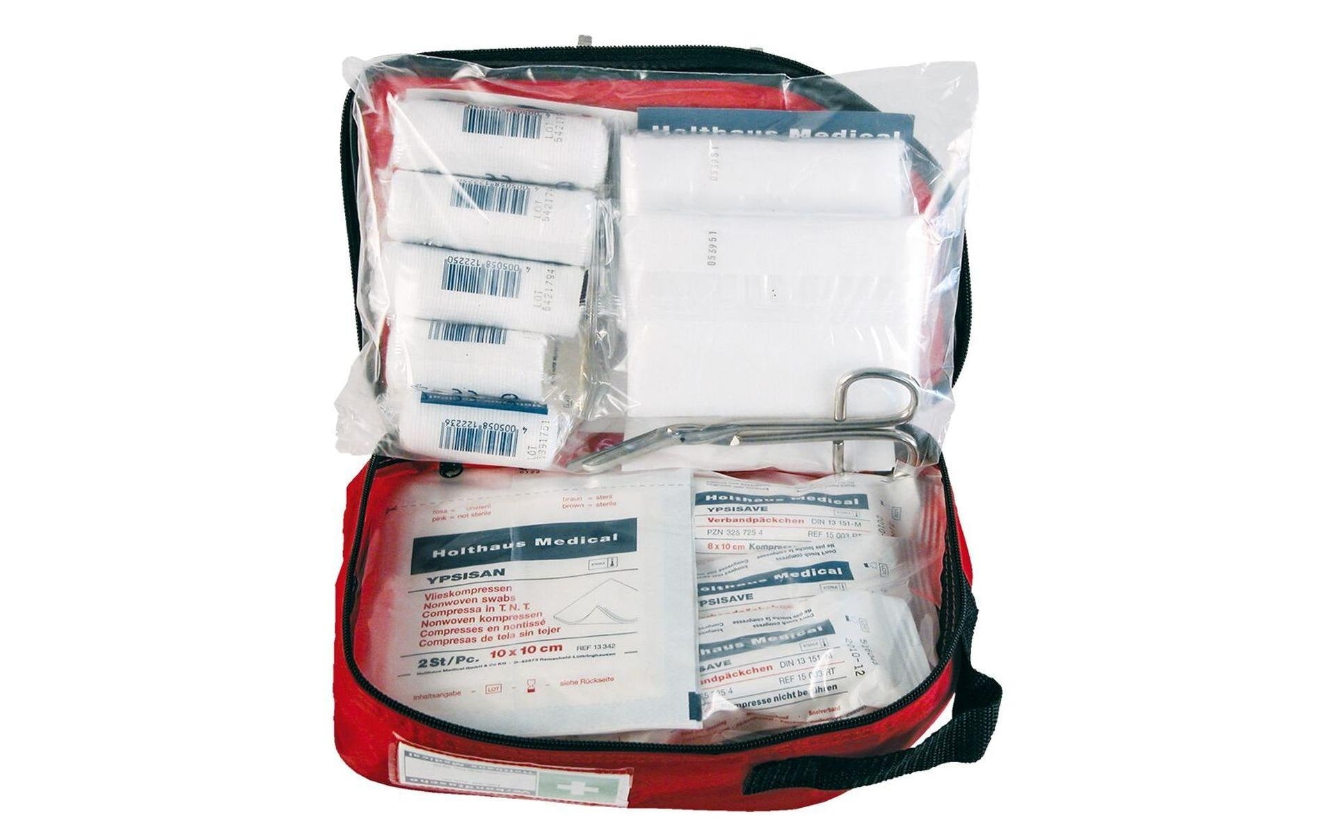 Holthaus Medical Erste-Hilfe-Set Monza – für Auto, Blau, 250 × 150 × 70 mm