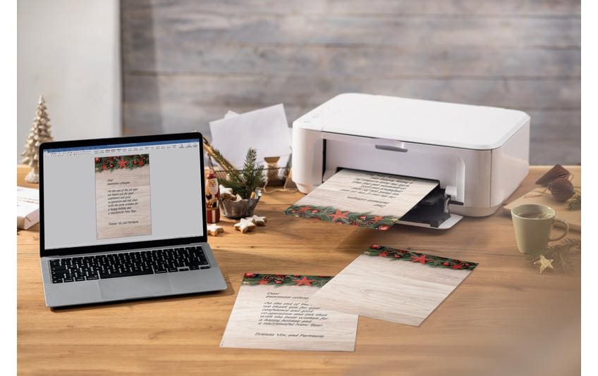 Sigel Motivpapier – A4, 90 g/m², mehrfarbig, Motiv: Chalet Style – für Inkjet/Laser/Kopierer – FSC – 100 Blatt