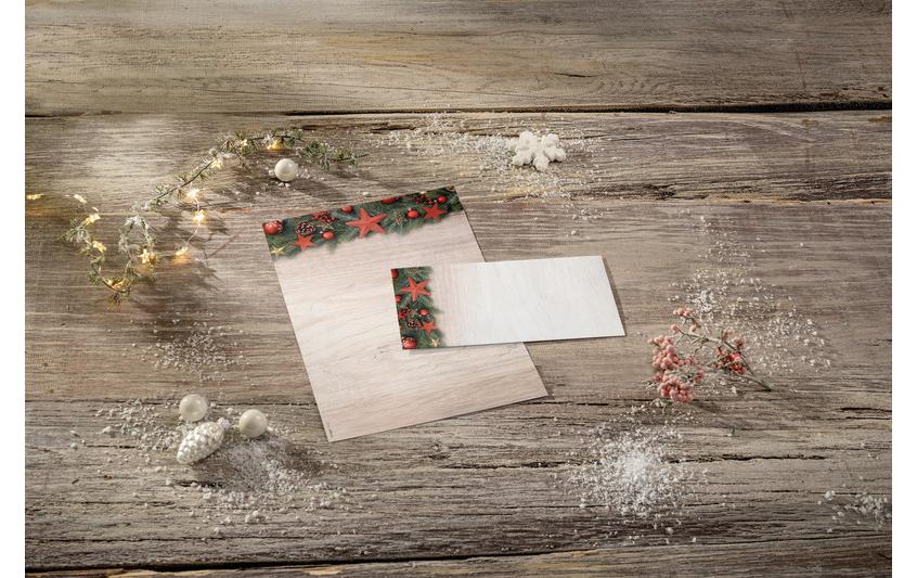 Sigel Motivpapier – A4, 90 g/m², mehrfarbig, Motiv: Chalet Style – für Inkjet/Laser/Kopierer – FSC – 100 Blatt