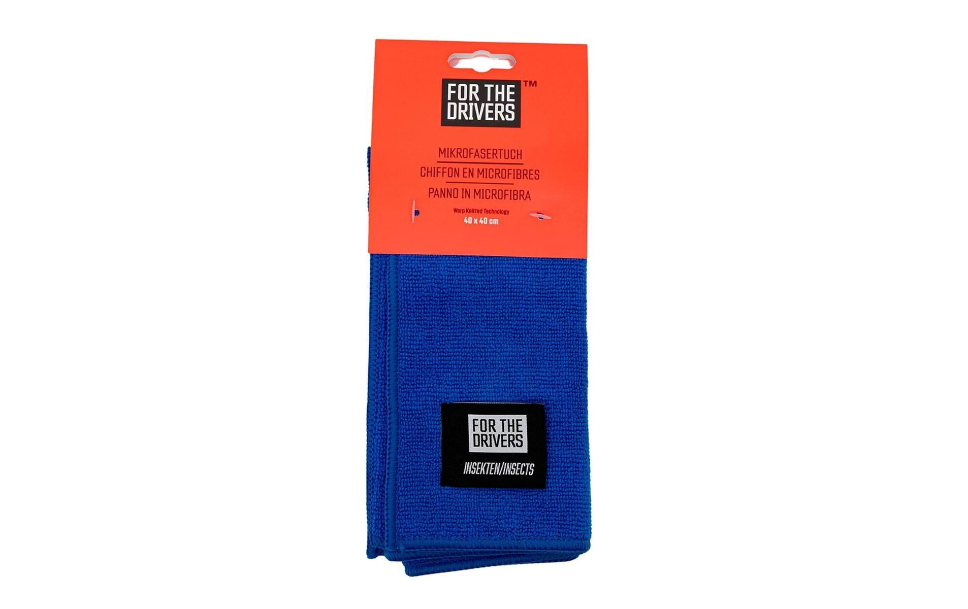 For the drivers Mikrofasertuch Insekten – Dunkelblau – 40 × 40 cm