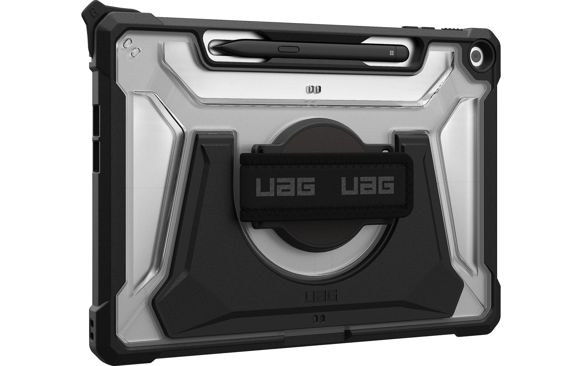 Urban Armor Gear Plasma Tablet-Hülle für Surface Pro 12" (1. Gen.) – Schwarz/Transparent