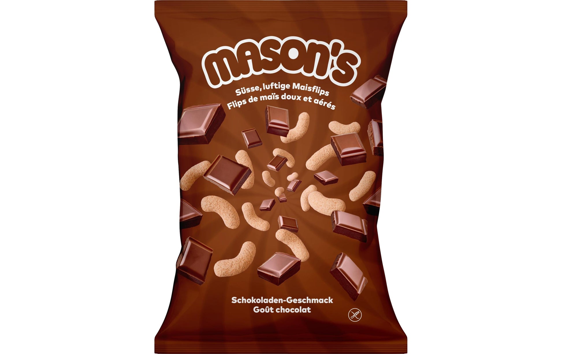Mason's Maissnacks – Schokolade, glutenfrei – 50 g