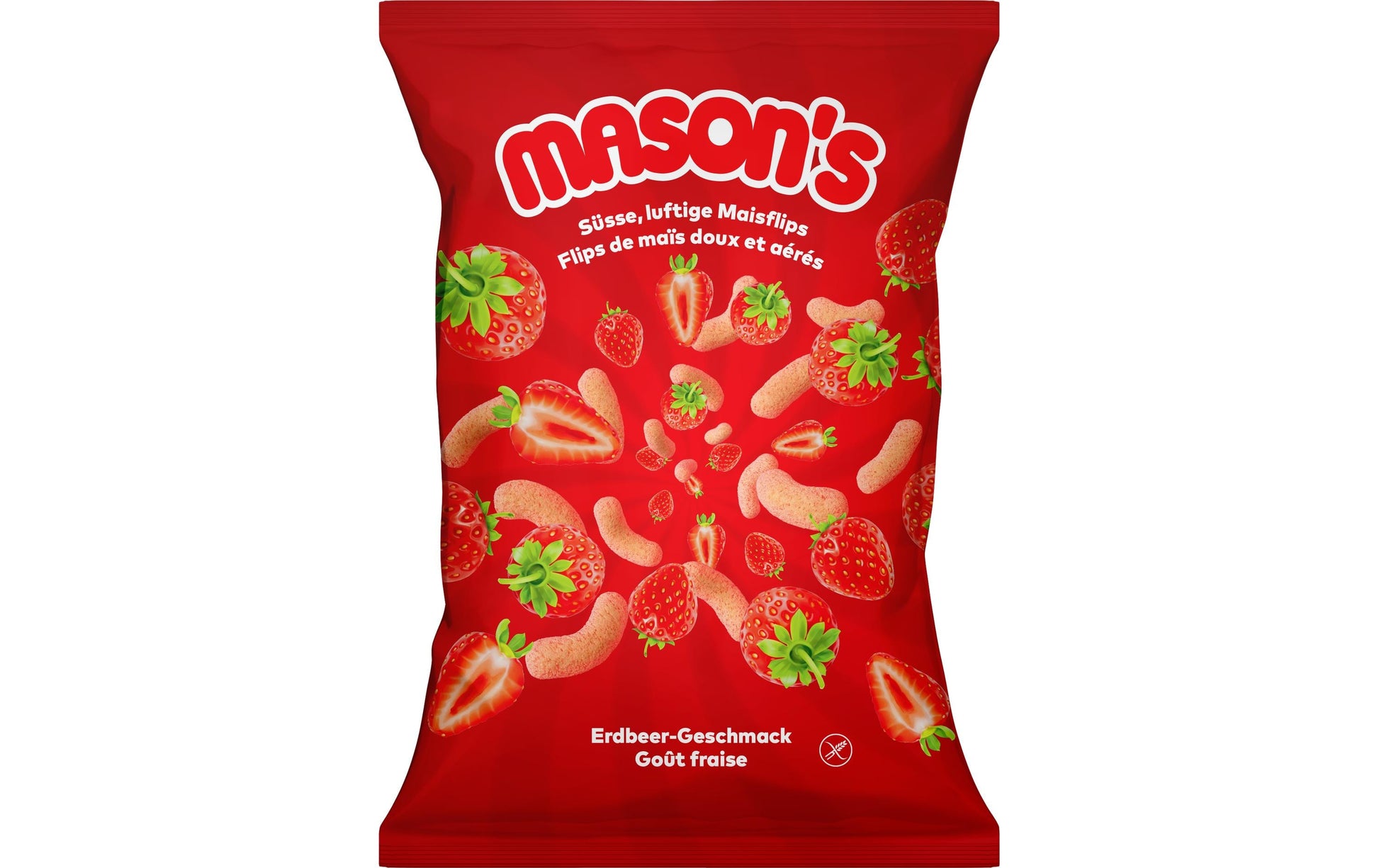 Mason's Maisflips – Erdbeere – 50 g