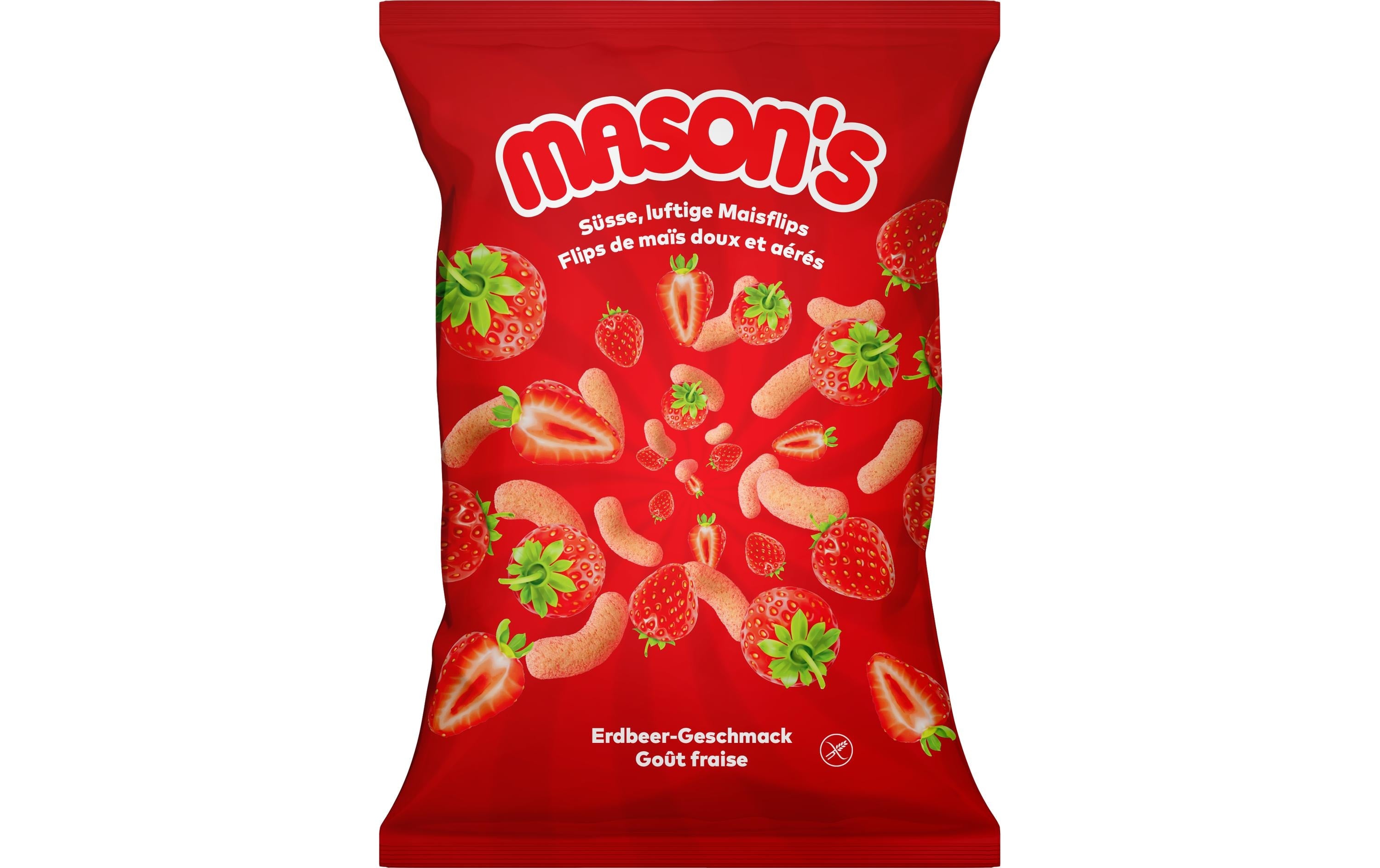 Mason's Maisflips – Erdbeere – 50 g