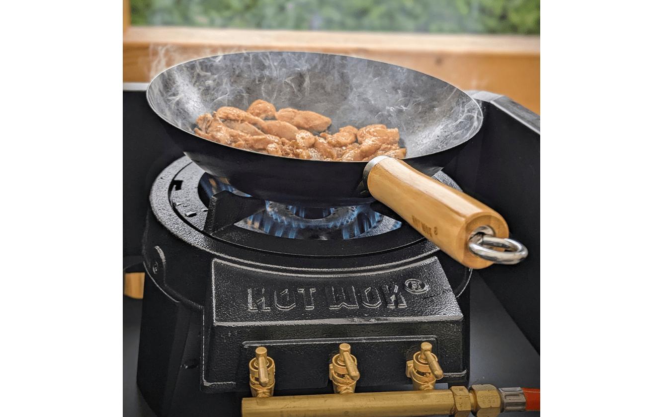 Hot Wok Gasgrill HW3812 – 12000 W, 1 Brenner, Gusseisen – Schwarz