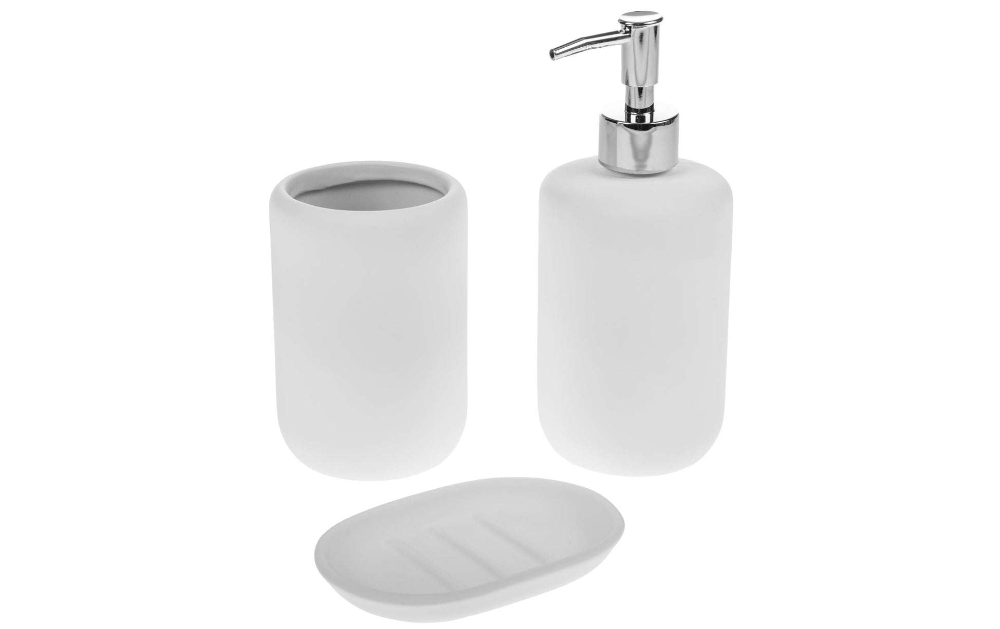 Cocon Zahnputzbecher – 7,5×7,5×12 cm, Keramik, Weiss