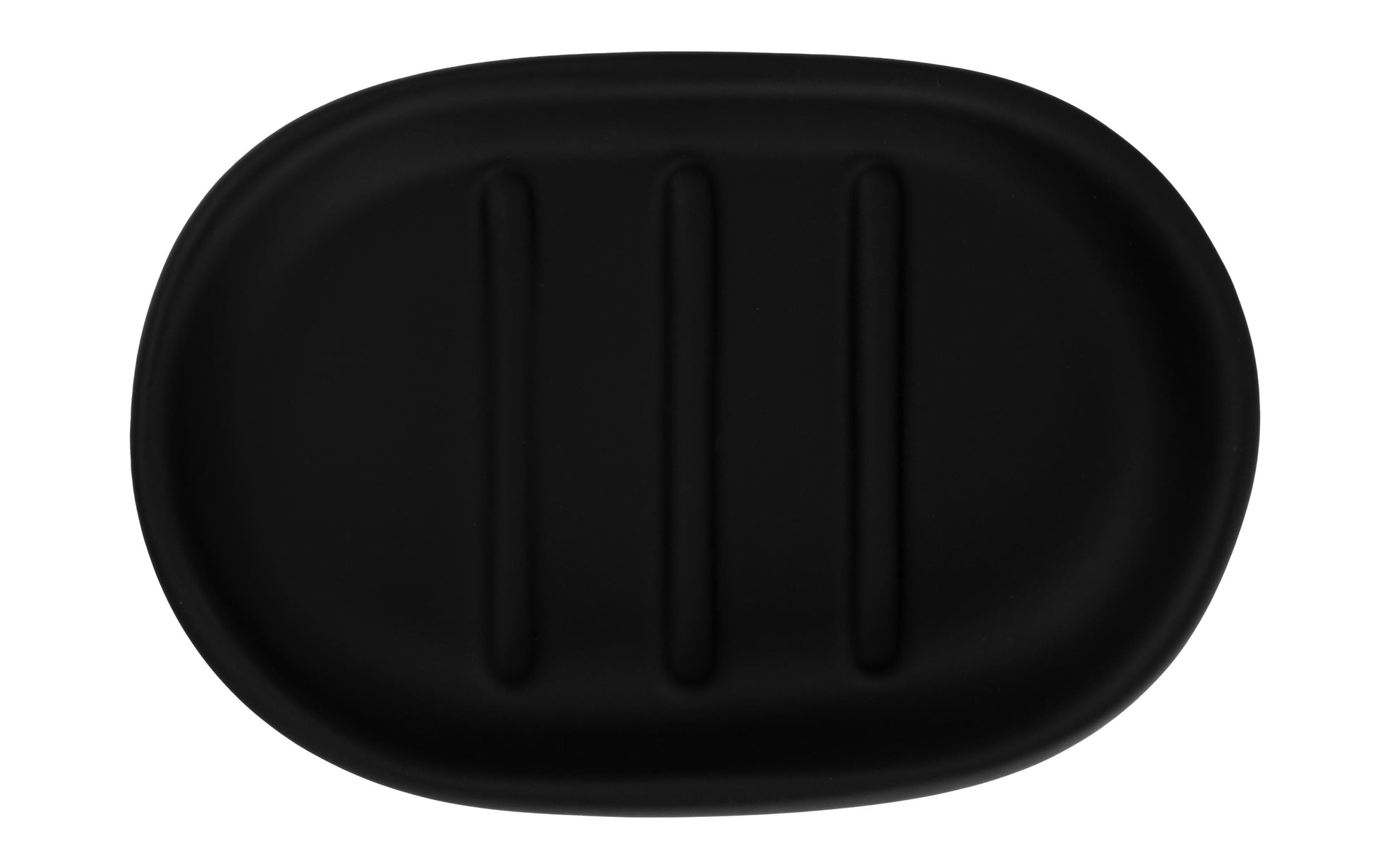 COCON Seifenschale – Keramik, 8×12×2 cm, Schwarz