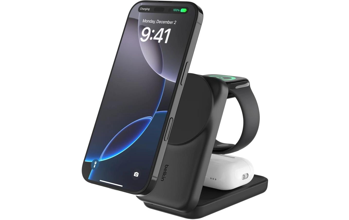 Belkin ULTRACHARGE Ladestation – 25 W, Qi2, magnetisch, klappbar