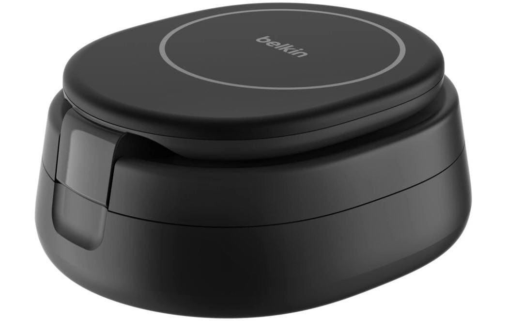 Belkin BoostCharge Z-Fold 3-in-1 Ladeständer – Qi2 – 15 W – für Qi2 Geräte – Schwarz