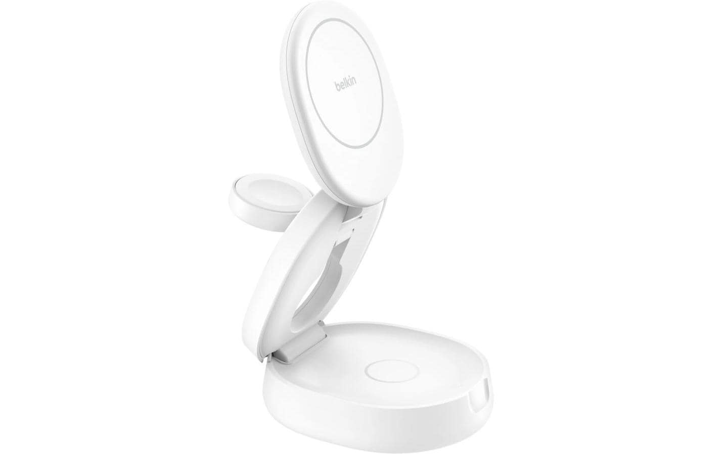Belkin BoostCharge Ladestation – 15 W, 3-in-1, Qi2, magnetisch, klappbar