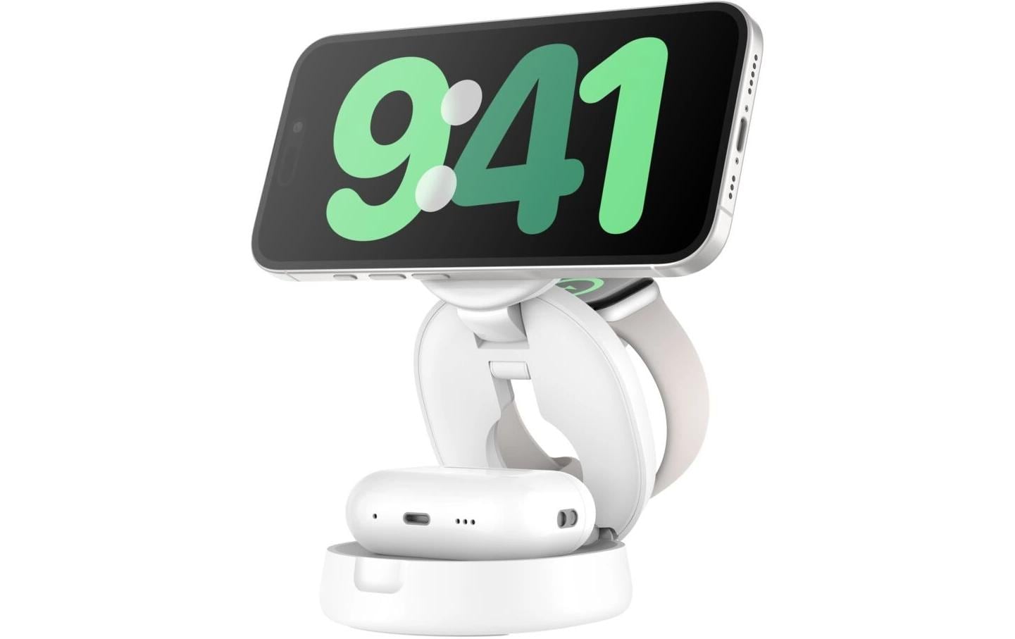 Belkin BoostCharge Ladestation – 15 W, 3-in-1, Qi2, magnetisch, klappbar