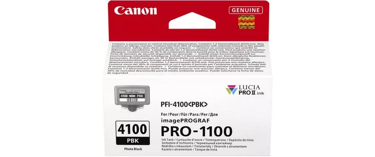 Canon Tintenpatrone PFI-4100 PBK, Schwarz, Original – für imagePROGRAF PRO-4100