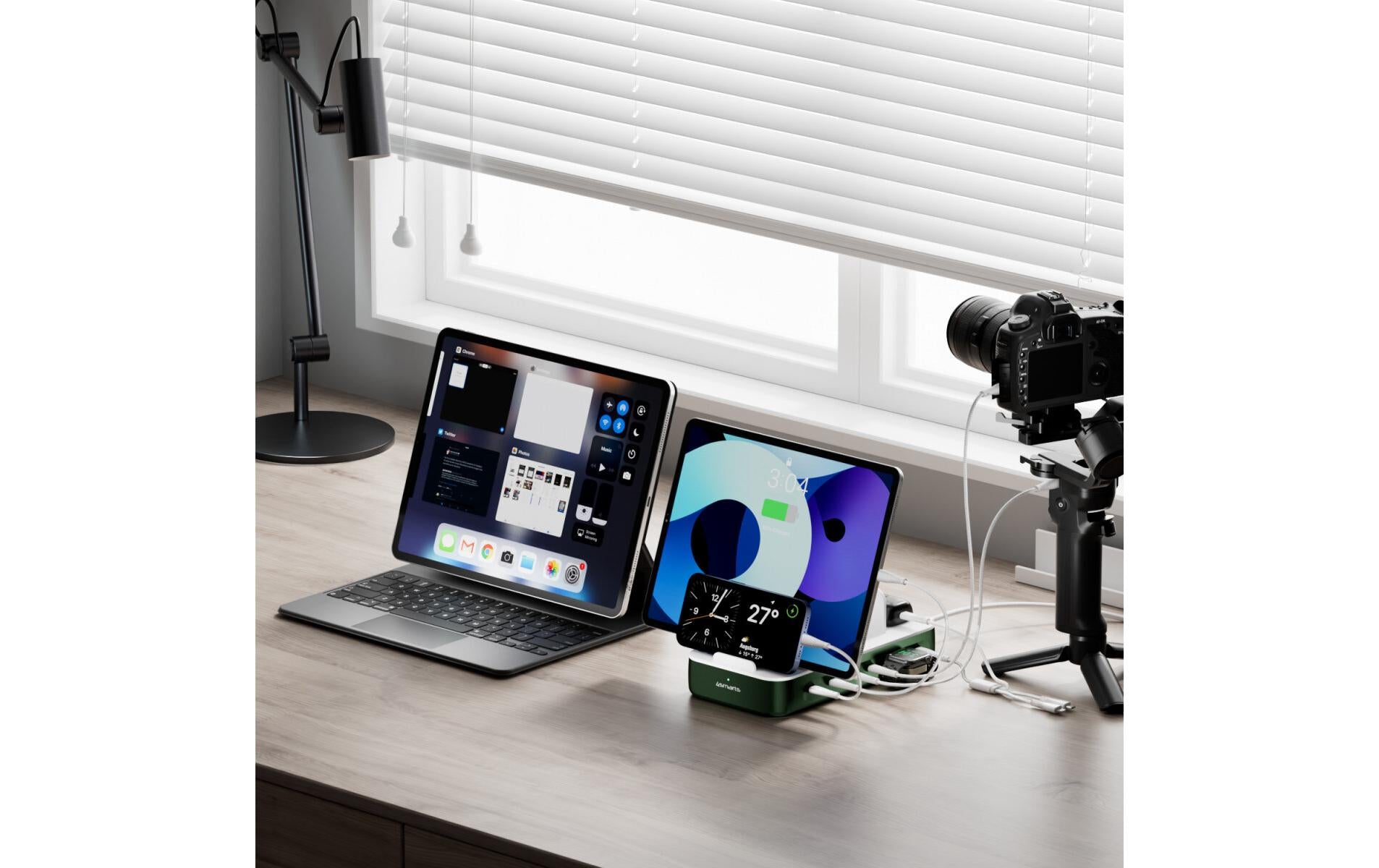 4smarts Ladestation – 5× USB-C + 1× USB-A, Hüllenfreundlich – für Nintendo Switch, Universal, Smartphone u. a.