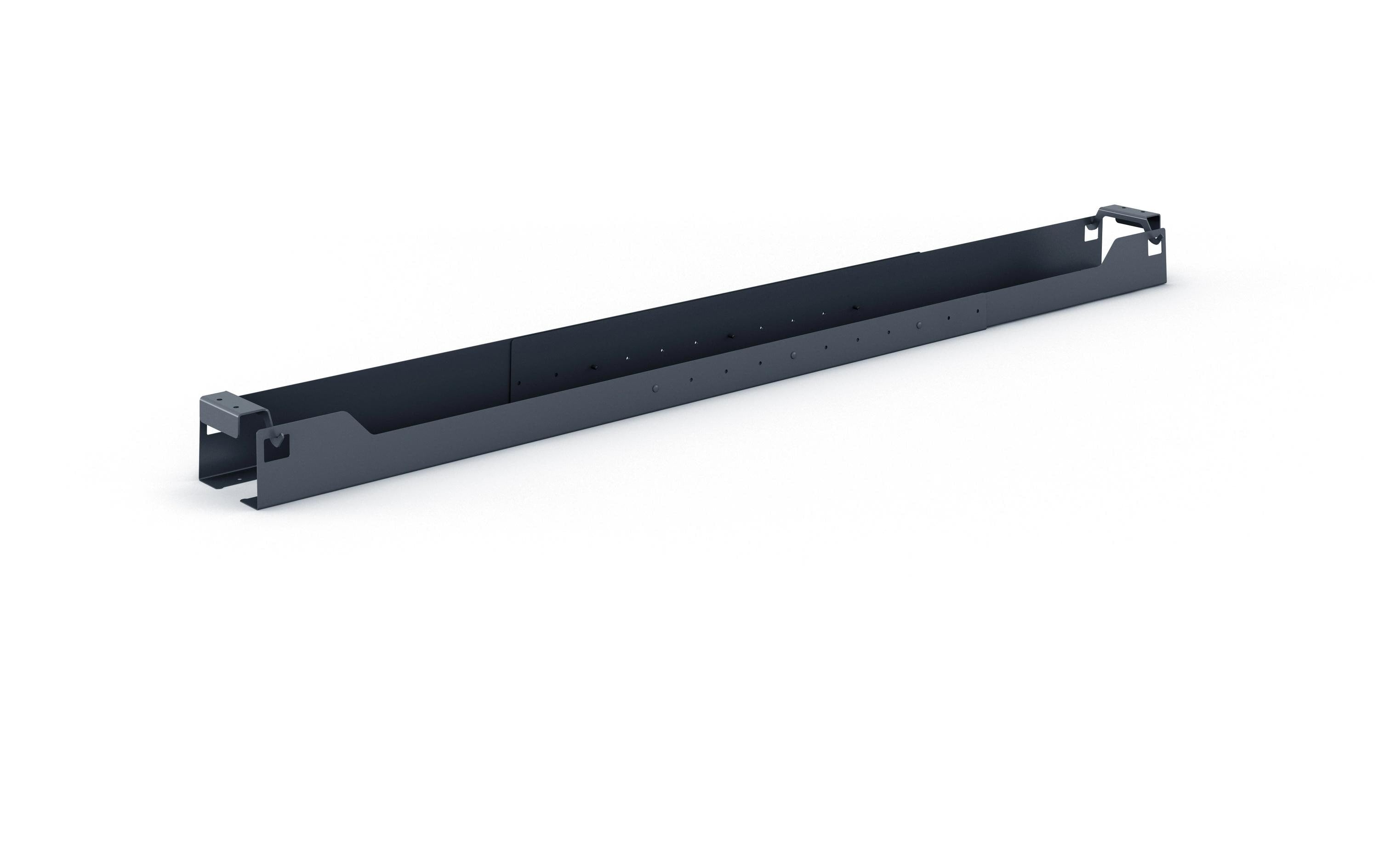 Actiforce Kabelwanne Stretch – ausziehbar 1,04–1,84 m, Metall, schwarz, bis 1 kg