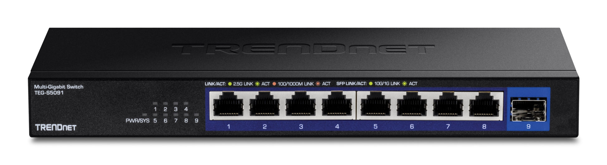 TRENDnet TEG-S5091 – Unmanaged Switch – 8× 2,5G, 1× SFP+