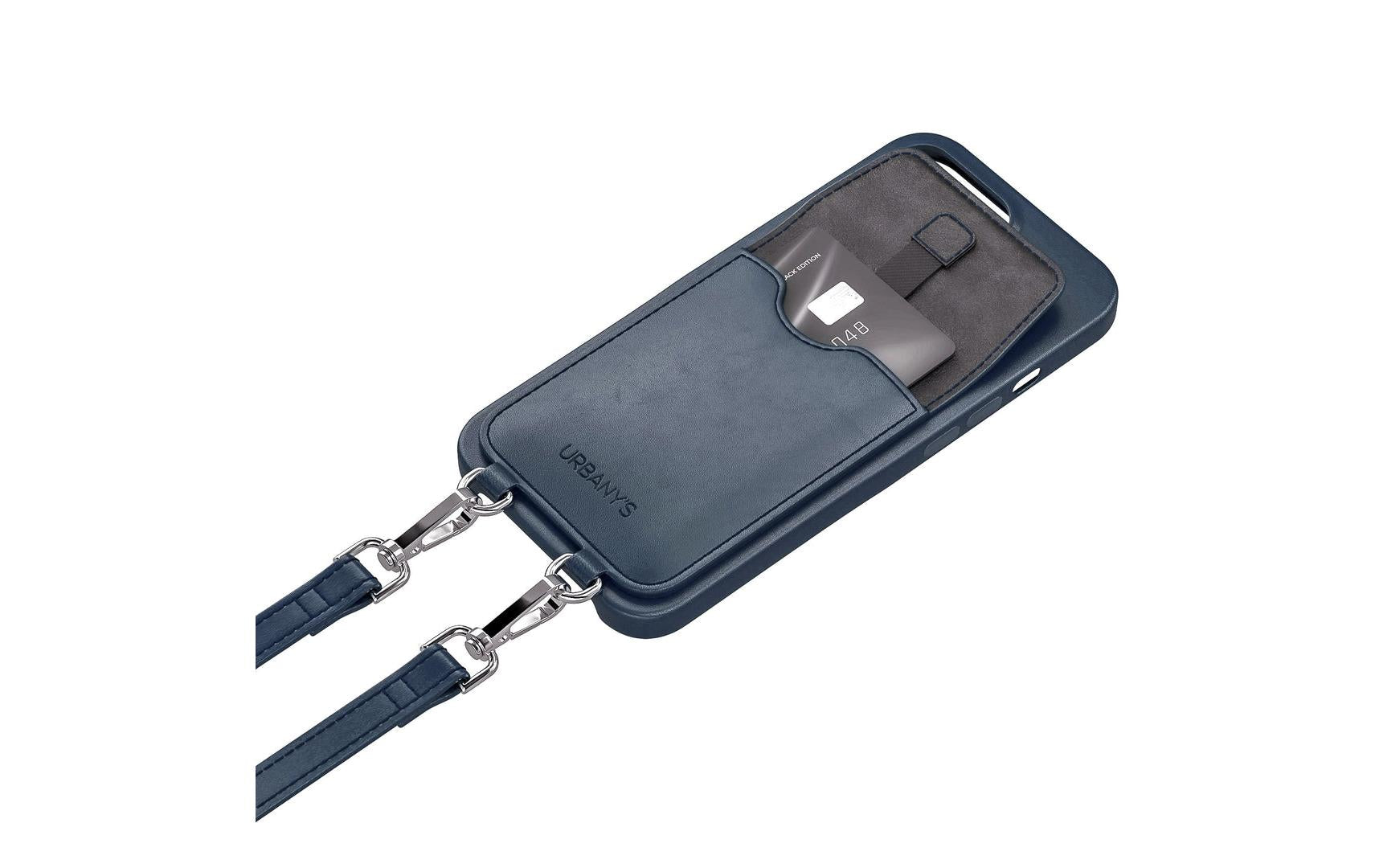 Urbany's Urbanys – Halskettenhülle – für Apple iPhone 17 Air – Deep Sea – mit Kordel