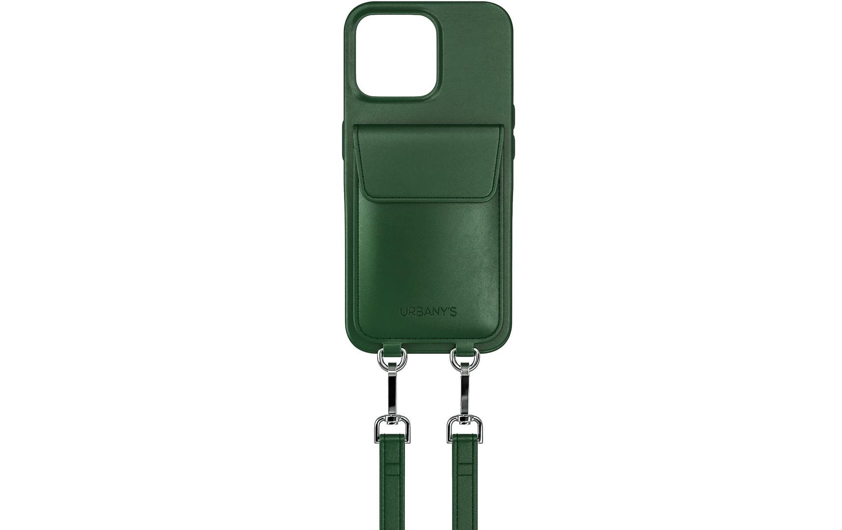 Urbany's Necklace-Hülle – für Apple iPhone 17 Pro Max – grün – mit Kartenfach, mit Kordel