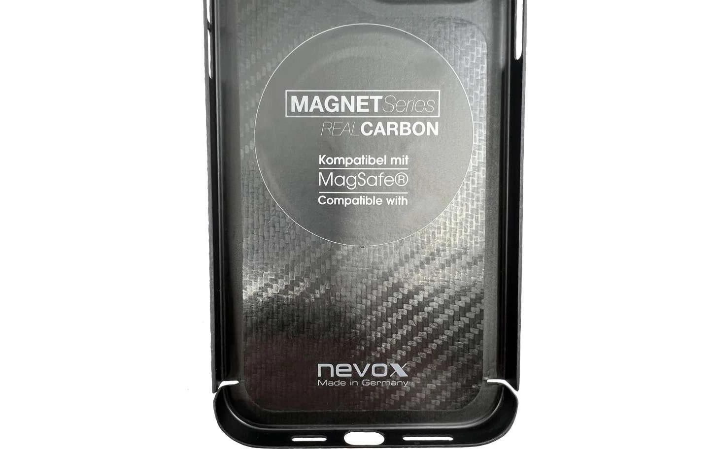 Nevox – Backcover Carbon Serie – für Apple iPhone 17 Pro Max – schwarz – Aramidfasern – MagSafe-kompatibel