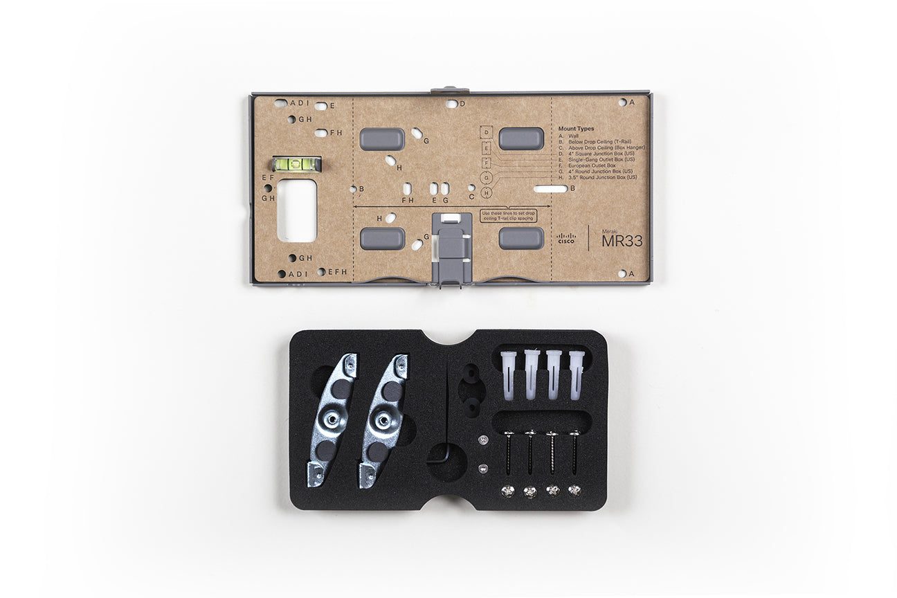 Cisco Meraki MA-MNT-MR-11 – WLAN-Zugangspunkt-Halterung, Metall/Gummi, für Cisco Meraki MR33