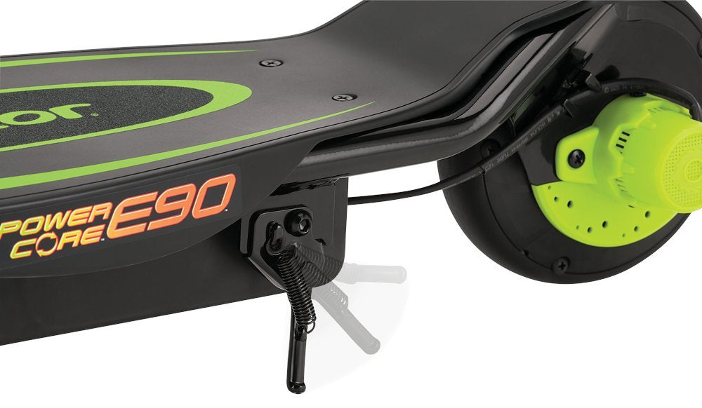 Razor Power Core E90 – E-Scooter – 90 W, 16 km/h, Reichweite bis 24 km, 80 Wh, schwarz/grün