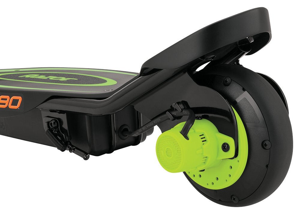 Razor Power Core E90 – E-Scooter – 90 W, 16 km/h, Reichweite bis 24 km, 80 Wh, schwarz/grün