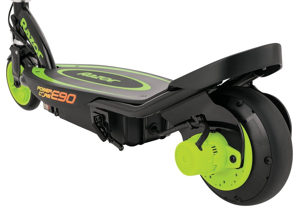 Razor Power Core E90 – E-Scooter – 90 W, 16 km/h, Reichweite bis 24 km, 80 Wh, schwarz/grün