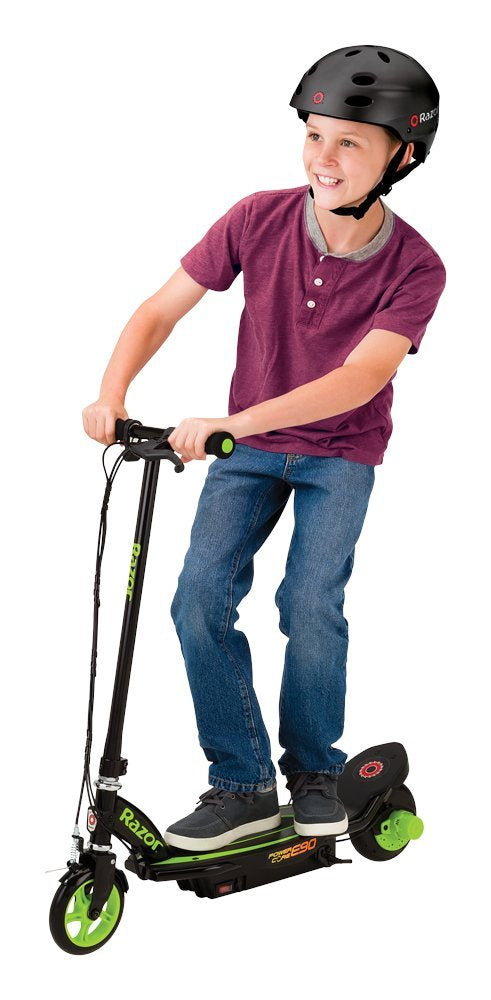 Razor Power Core E90 – E-Scooter – 90 W, 16 km/h, Reichweite bis 24 km, 80 Wh, schwarz/grün